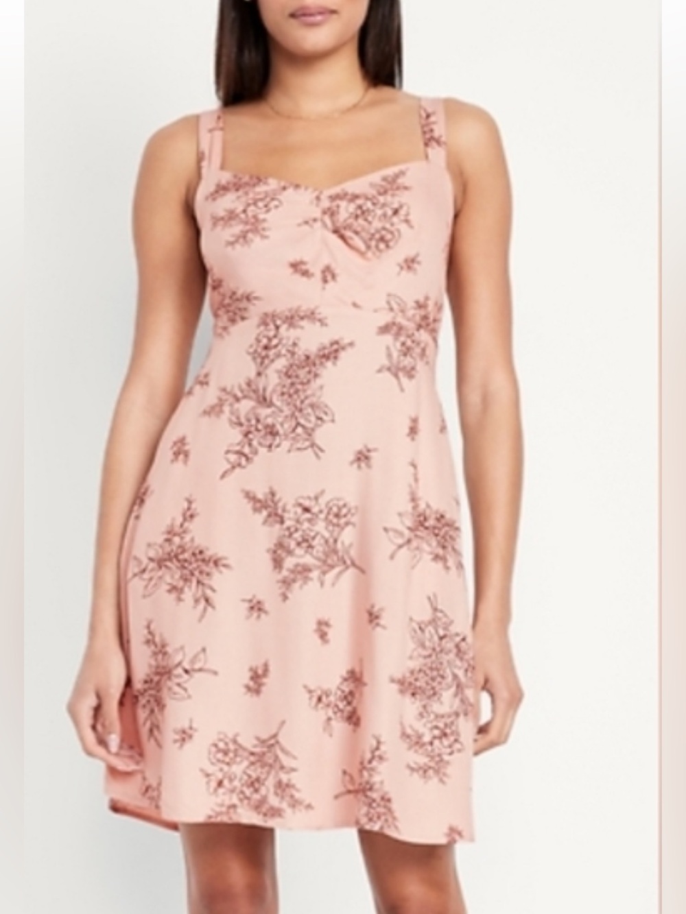 Floral linen dress